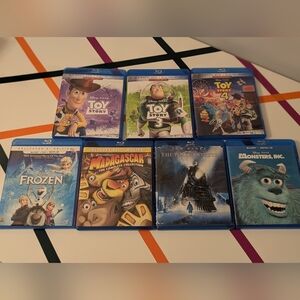 Bundle of Disney/Pixar Blu-Ray DVDs